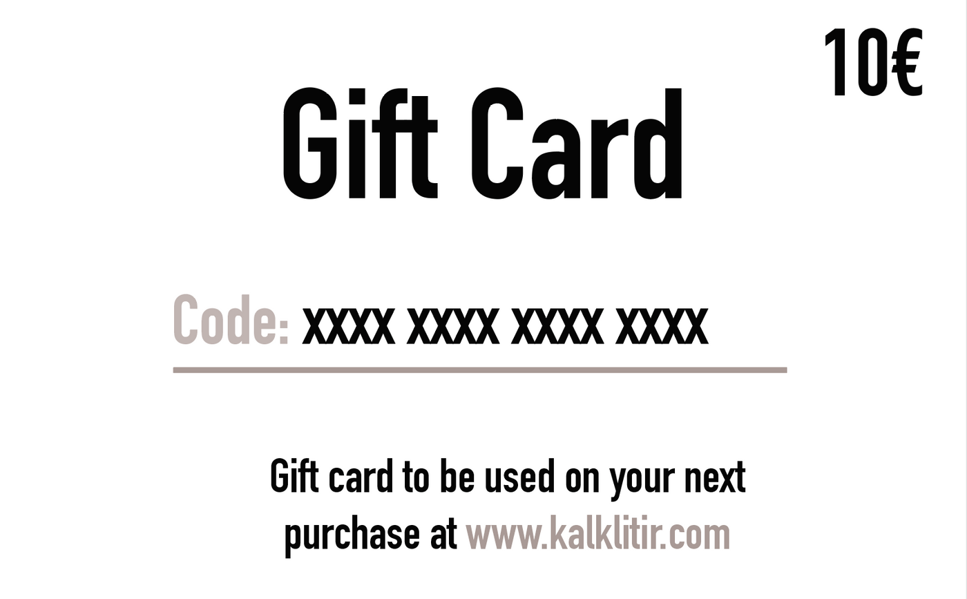 Kalklitir Gift card
